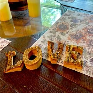 Rustic Wooden LOVE Decor